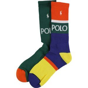 Ralph Lauren Mens Colorblocked Midweight Socks, NWT